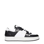 Schwarze Leder-Sneakers
