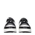 Schwarze Leder-Sneakers