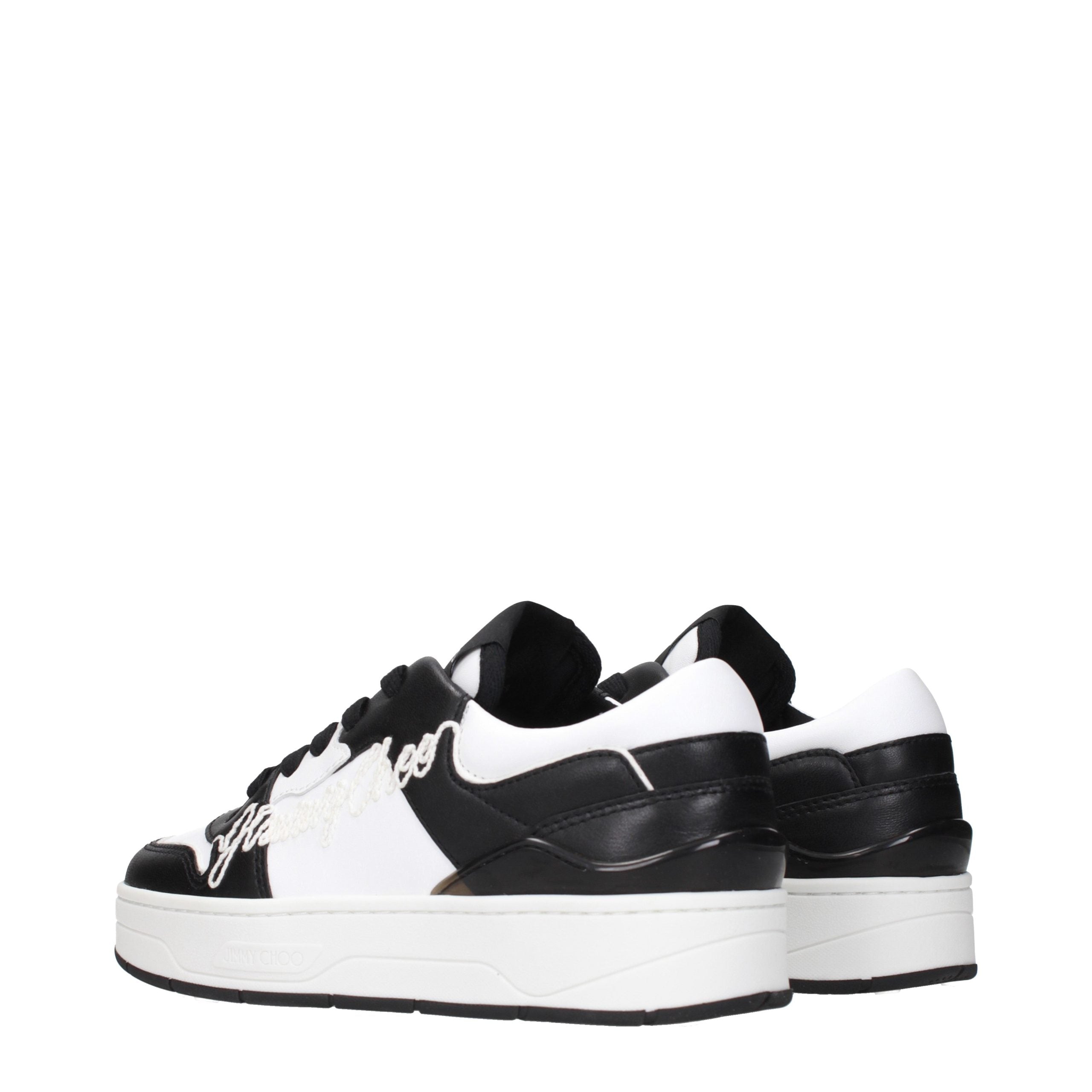 Schwarze Leder Low-Top-Sneaker