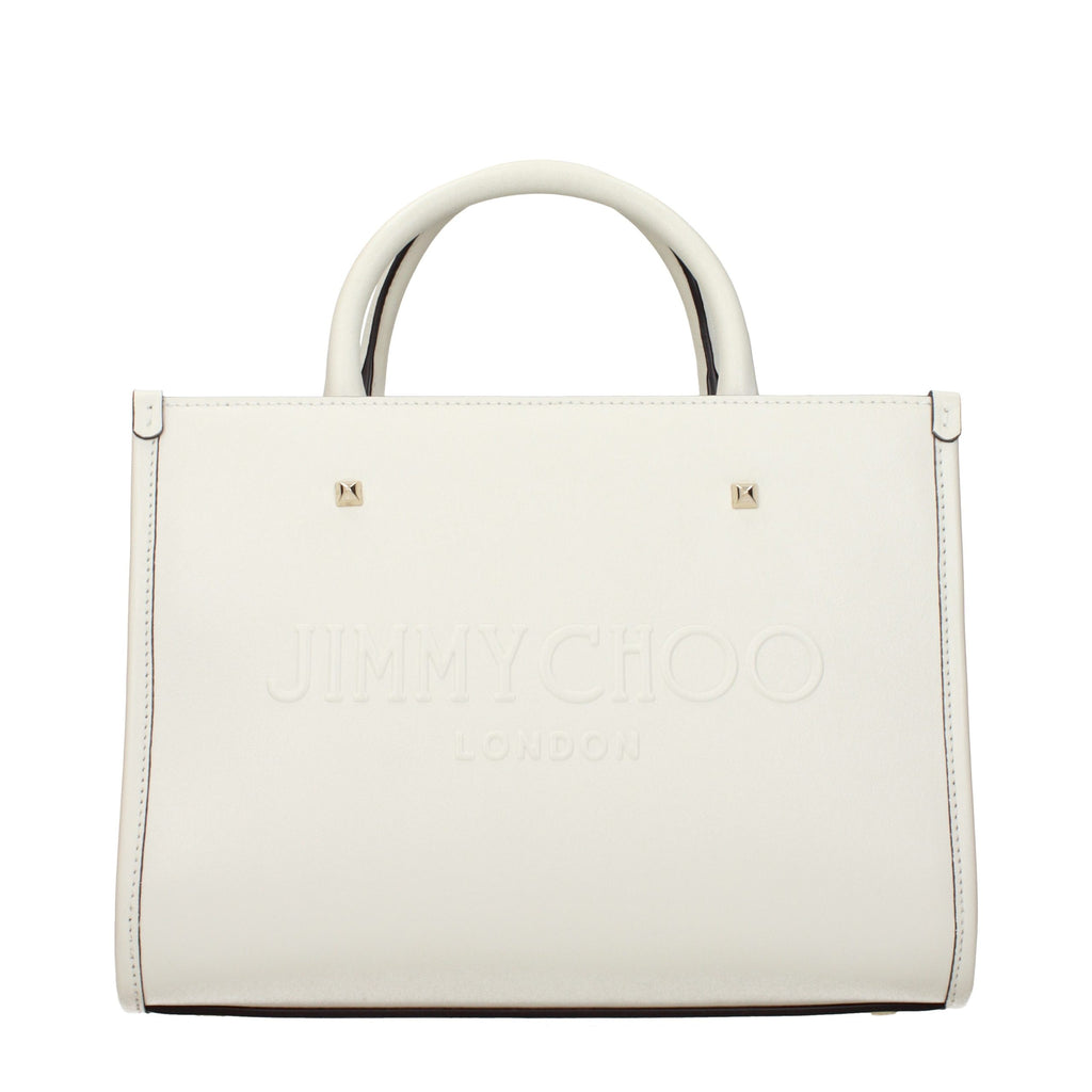 Weiße Ledertasche