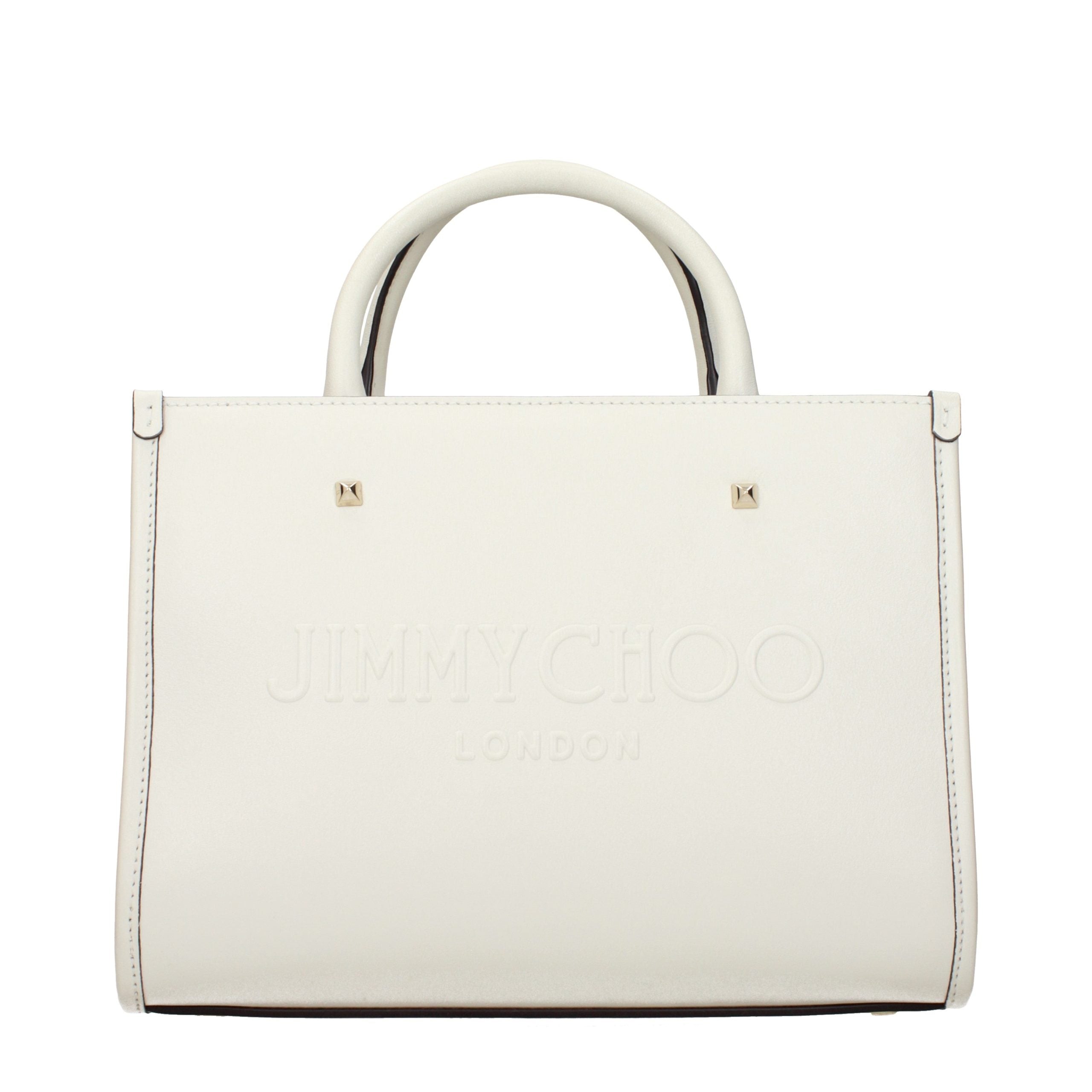 Weiße Ledertasche