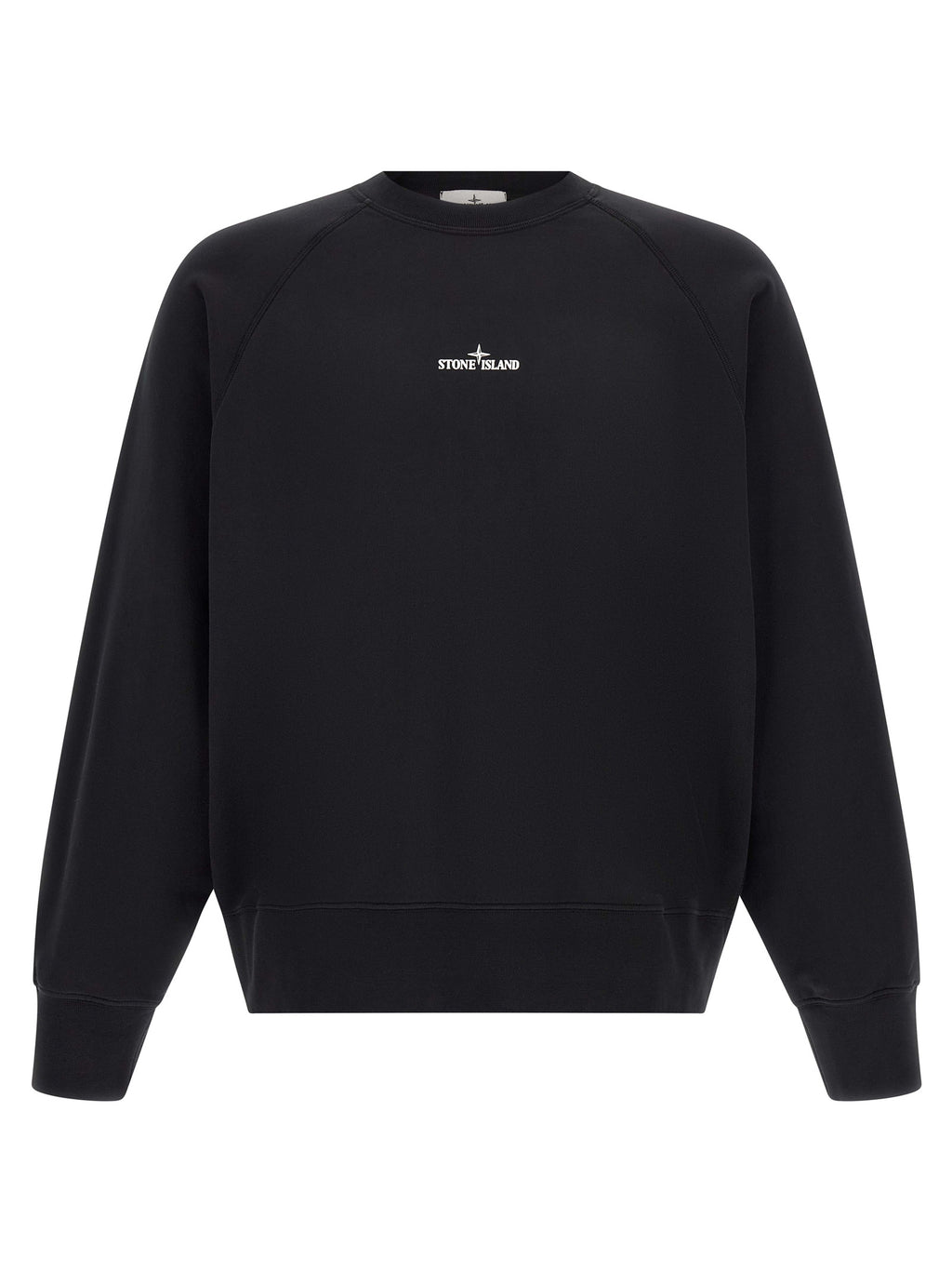 Schwarzer Baumwoll-Sweatshirt