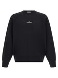 Schwarzer Baumwoll-Sweatshirt