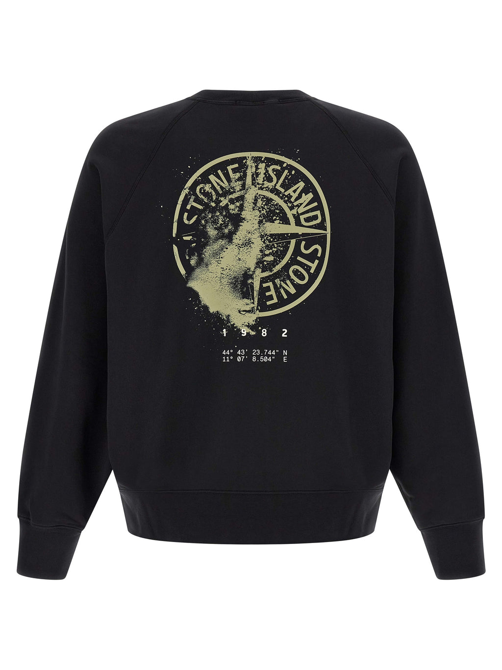 Schwarzer Baumwoll-Sweatshirt