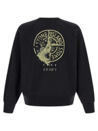 Schwarzer Baumwoll-Sweatshirt