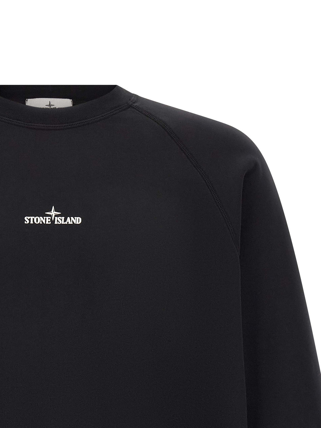 Schwarzer Baumwoll-Sweatshirt
