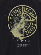 Schwarzer Baumwoll-Sweatshirt