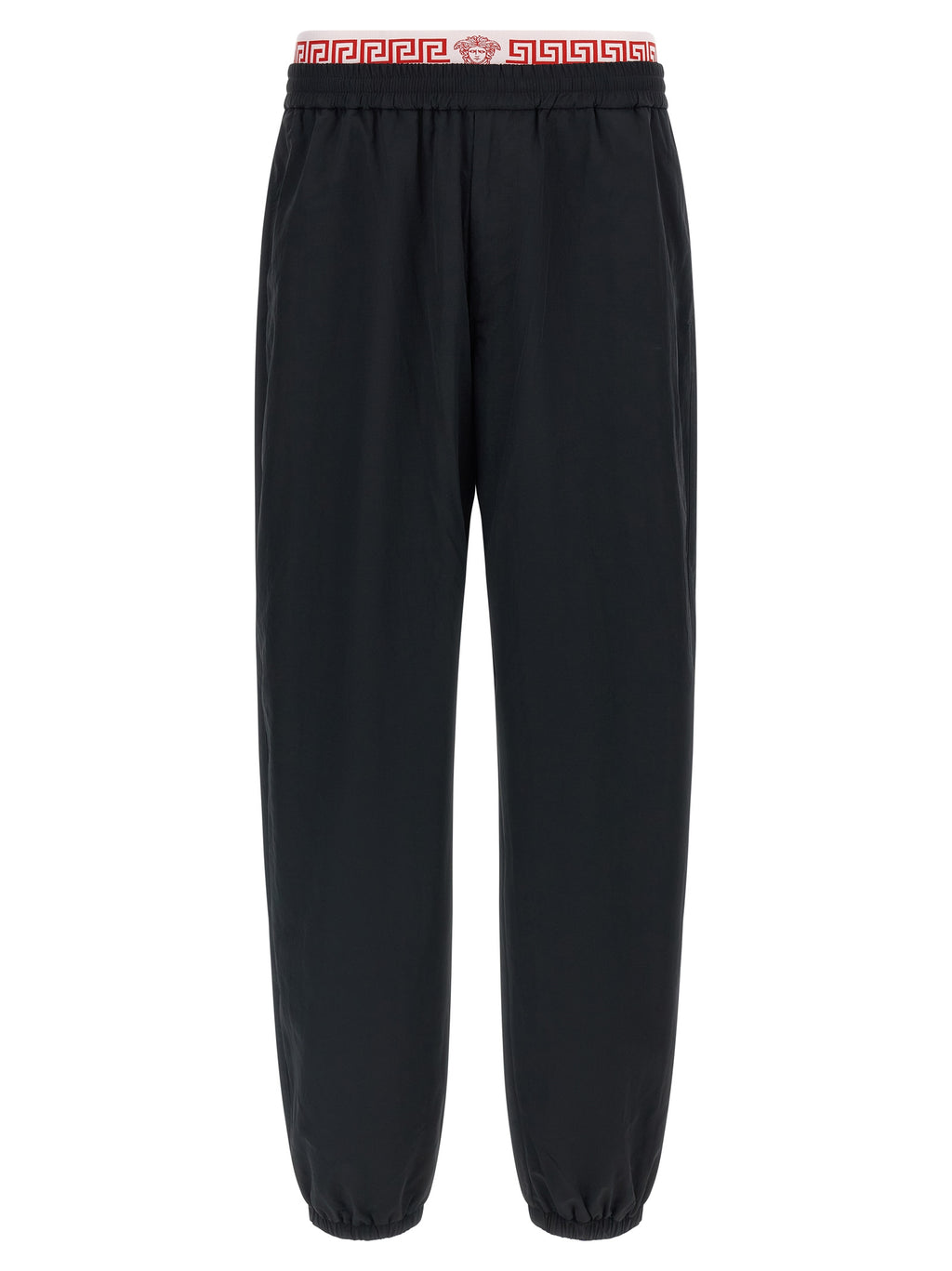 Schwarze Polyamid-Jogginghose (Trainingshose)