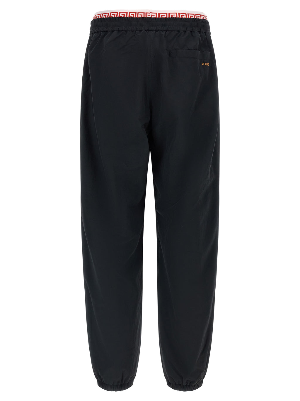 Schwarze Polyamid-Jogginghose (Trainingshose)