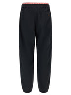 Schwarze Polyamid-Jogginghose (Trainingshose)