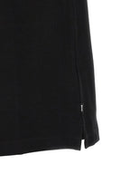 Schwarzes Baumwoll-Poloshirt