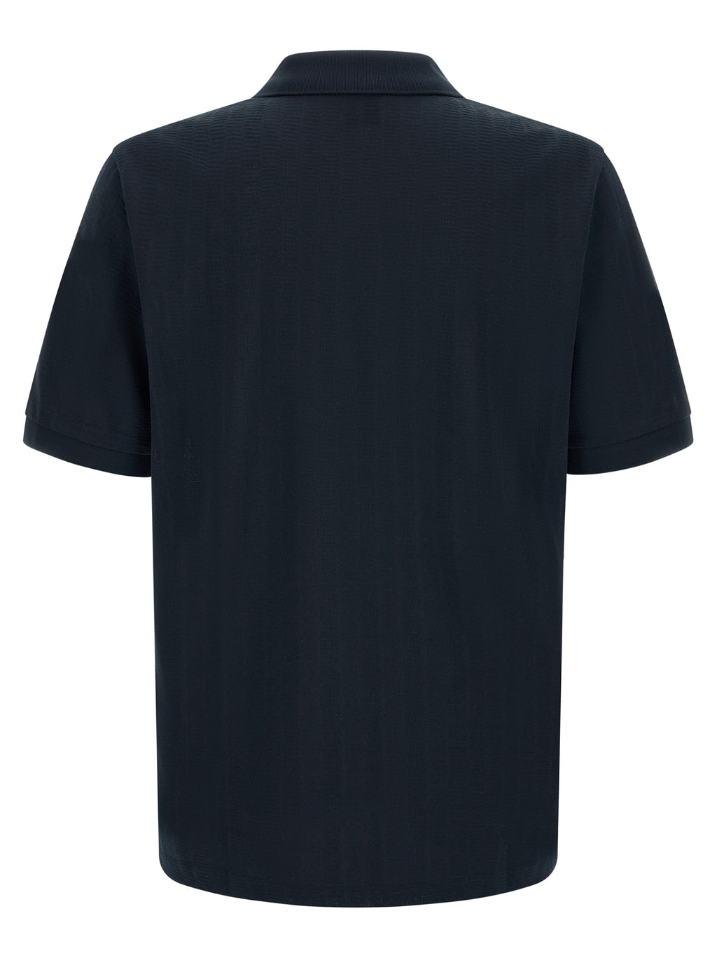 Blaues Baumwoll-Polohemd