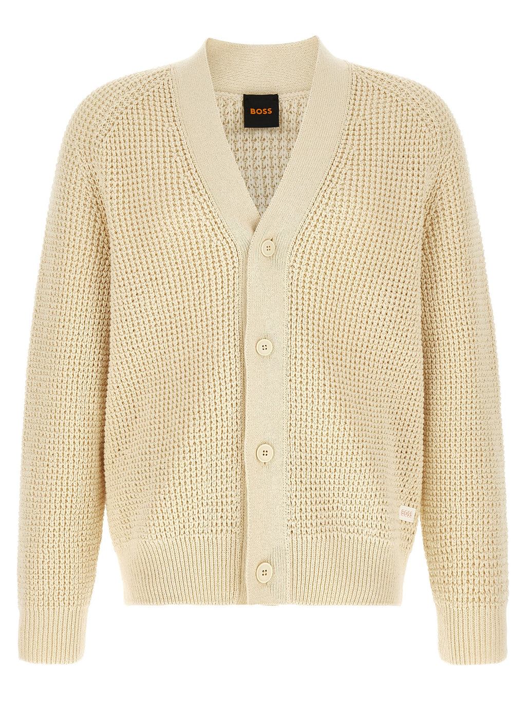 Beige Cotton Cardigan