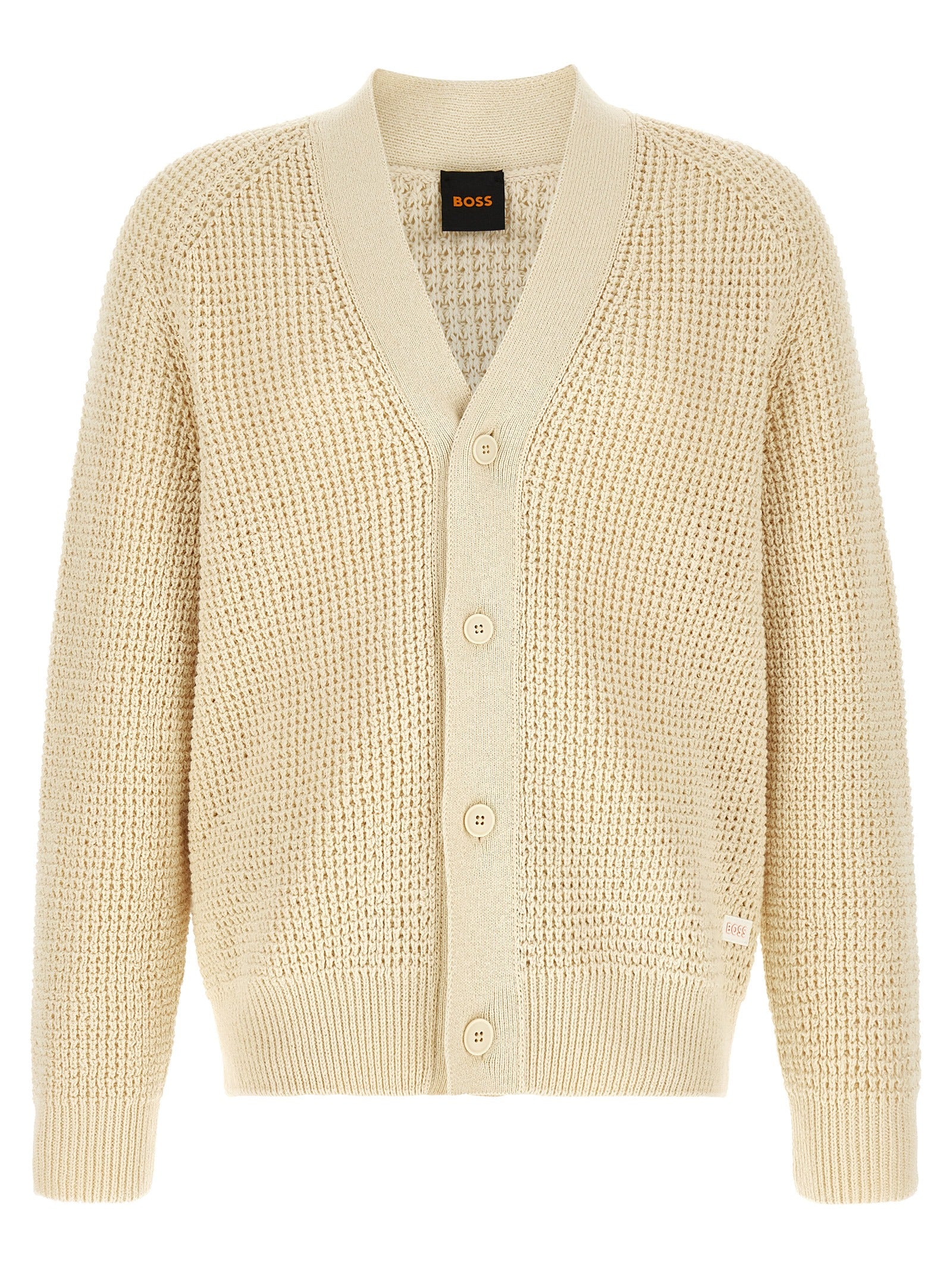 Beige Cotton Cardigan