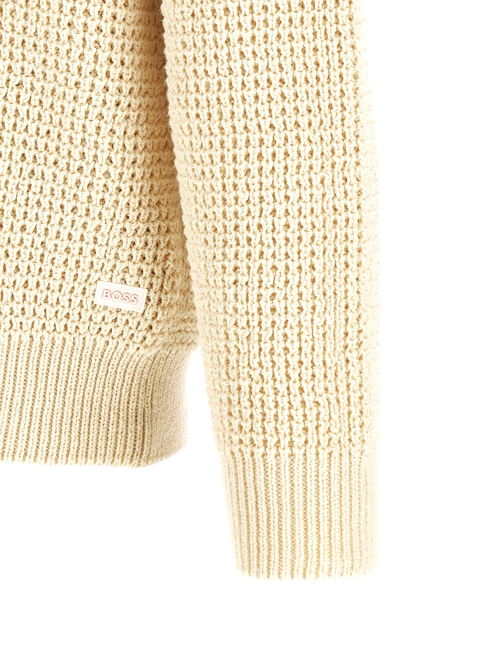 Beige Cotton Cardigan