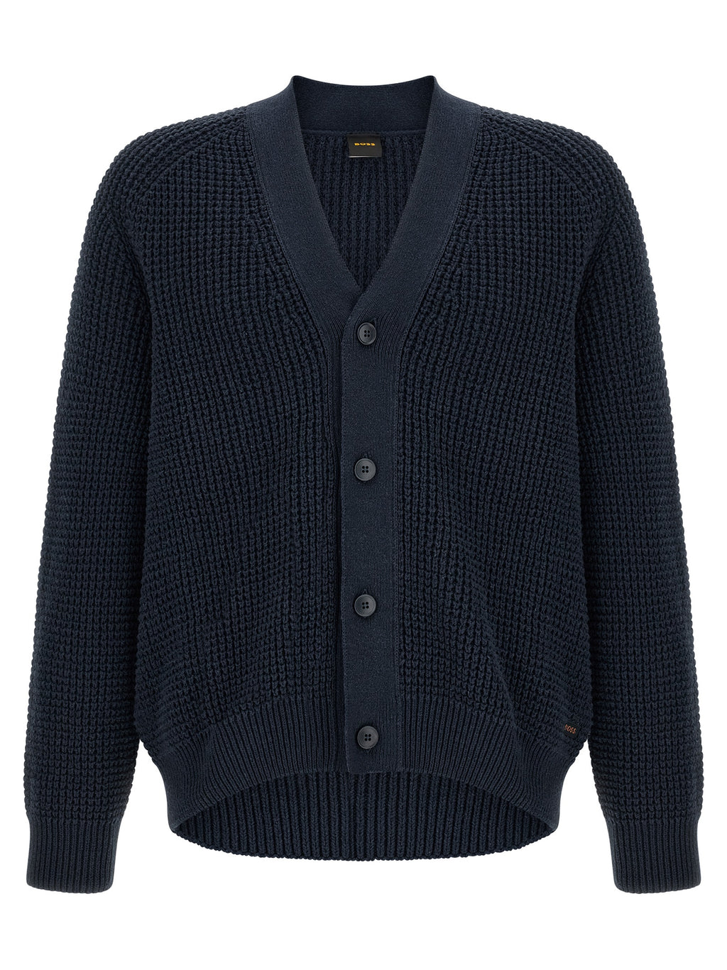 Blauer Baumwollcardigan