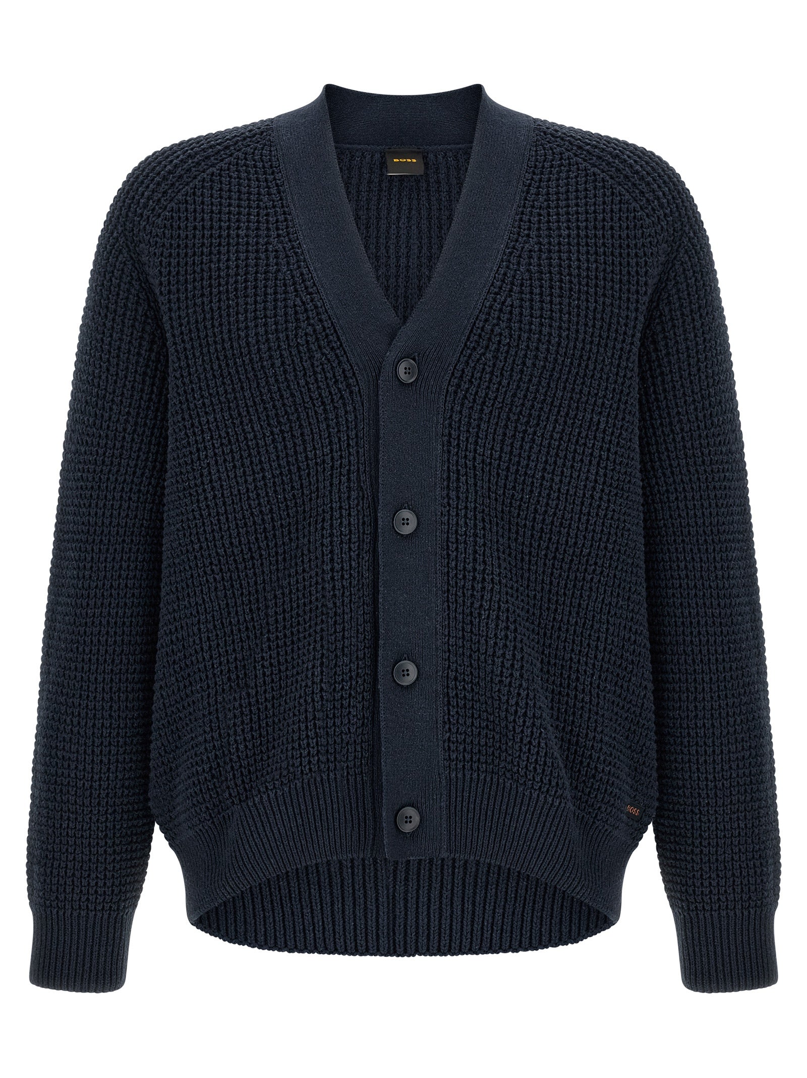 Blauer Baumwollcardigan