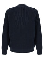 Blauer Baumwollcardigan