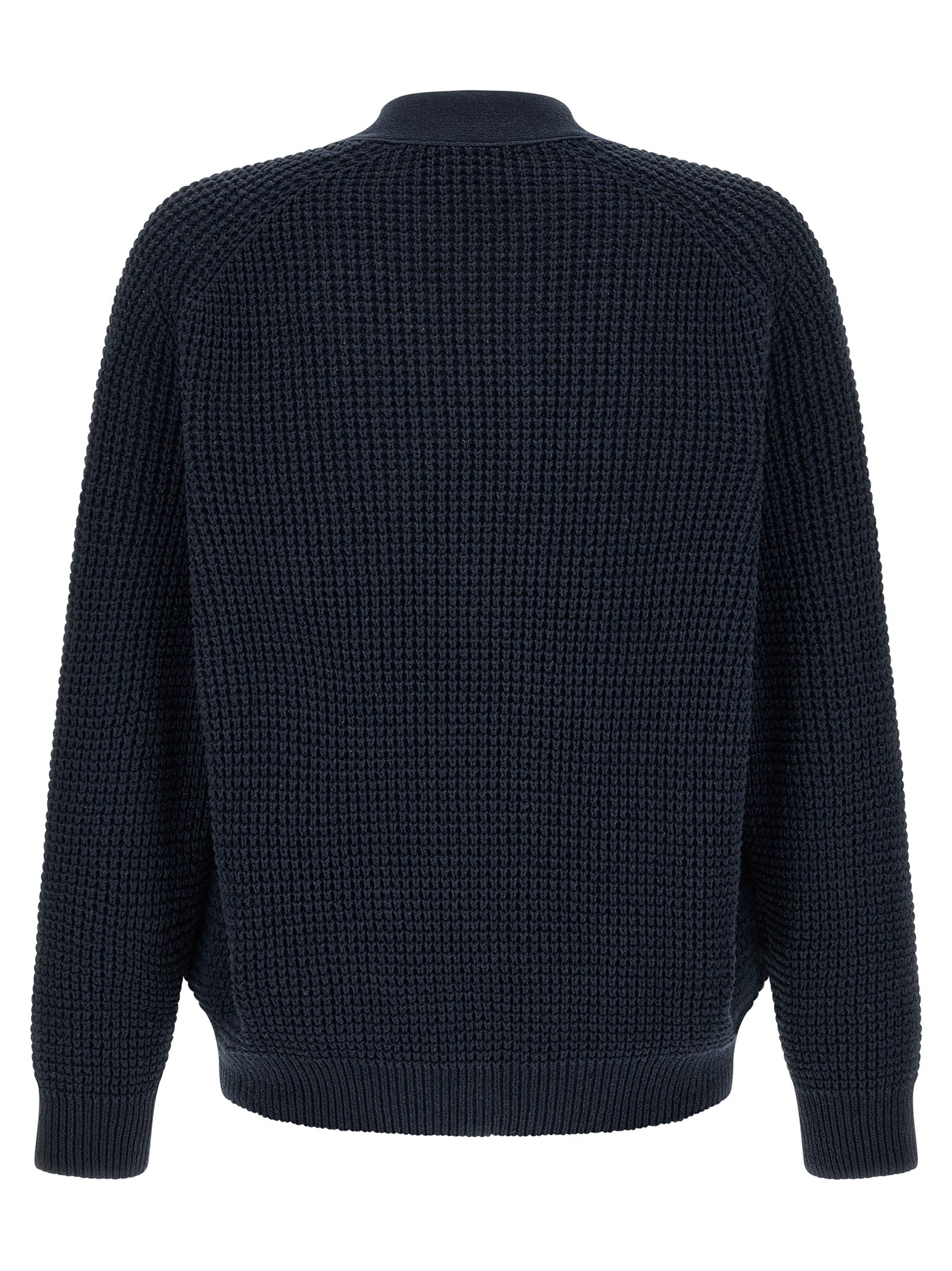 Blauer Baumwollcardigan