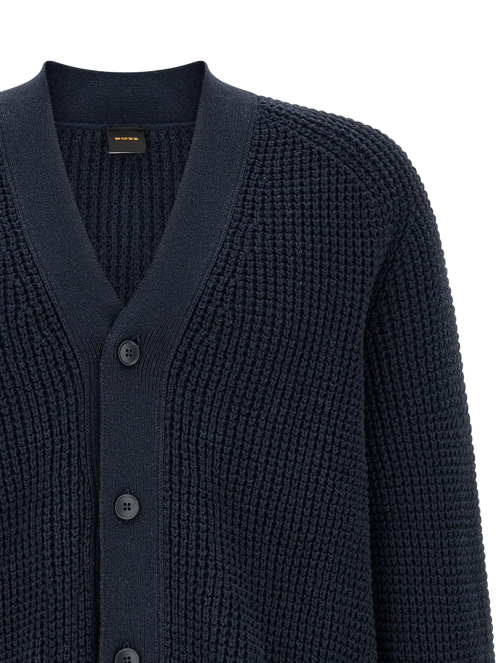 Blauer Baumwollcardigan
