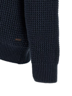 Blauer Baumwollcardigan