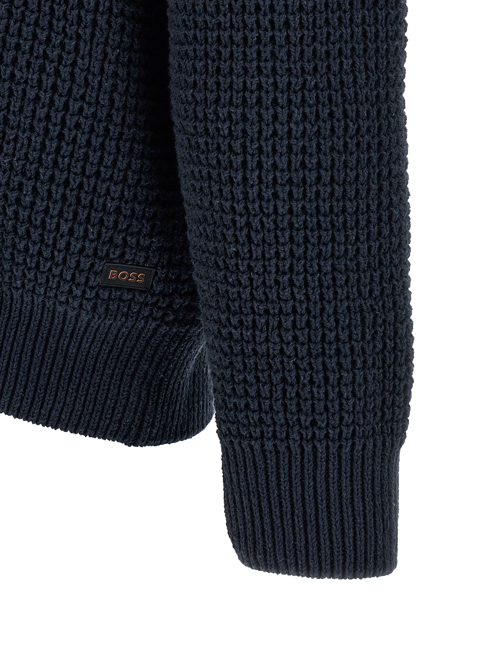 Blauer Baumwollcardigan