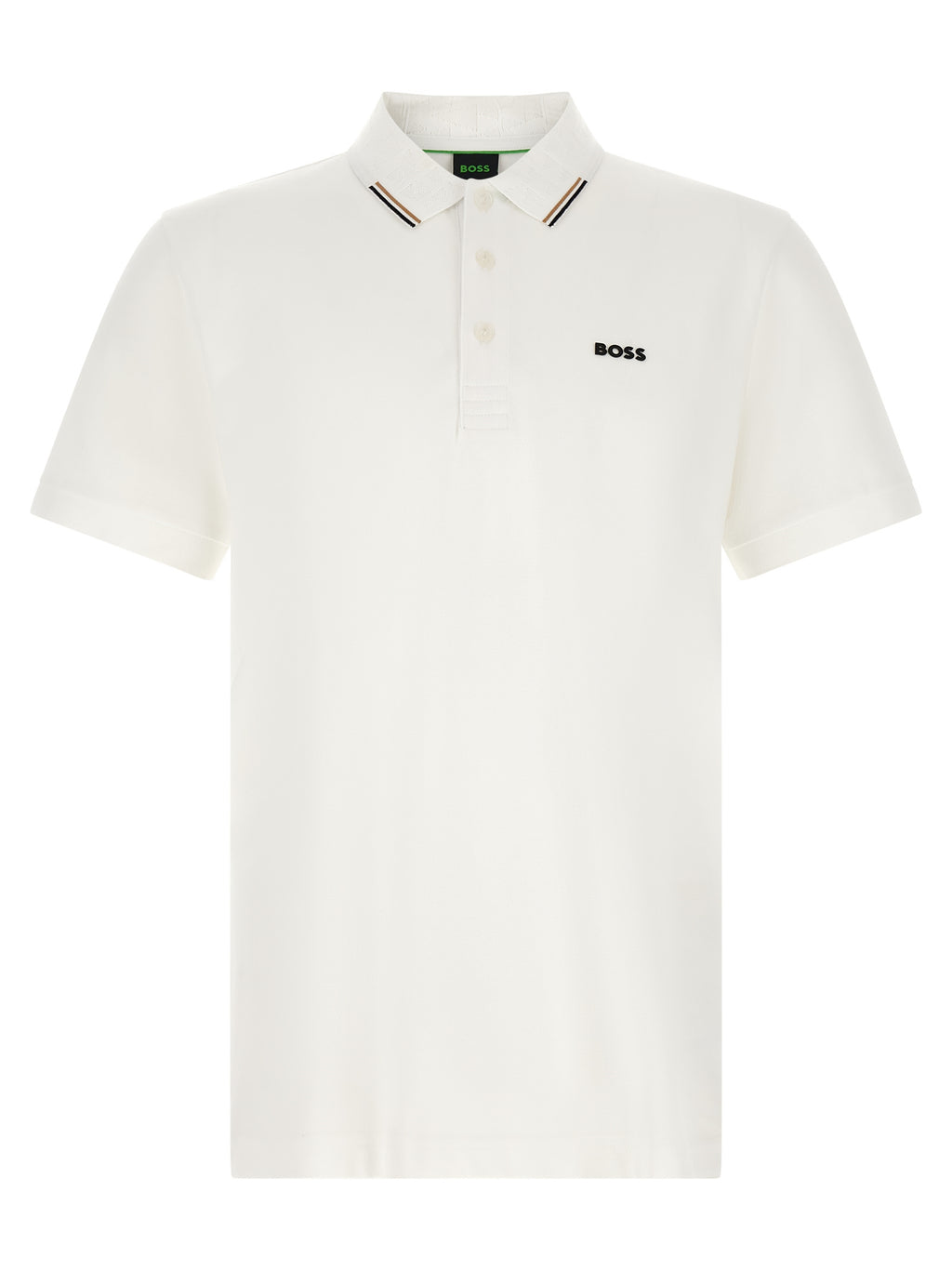 Weißes Poloshirt aus Baumwolle
