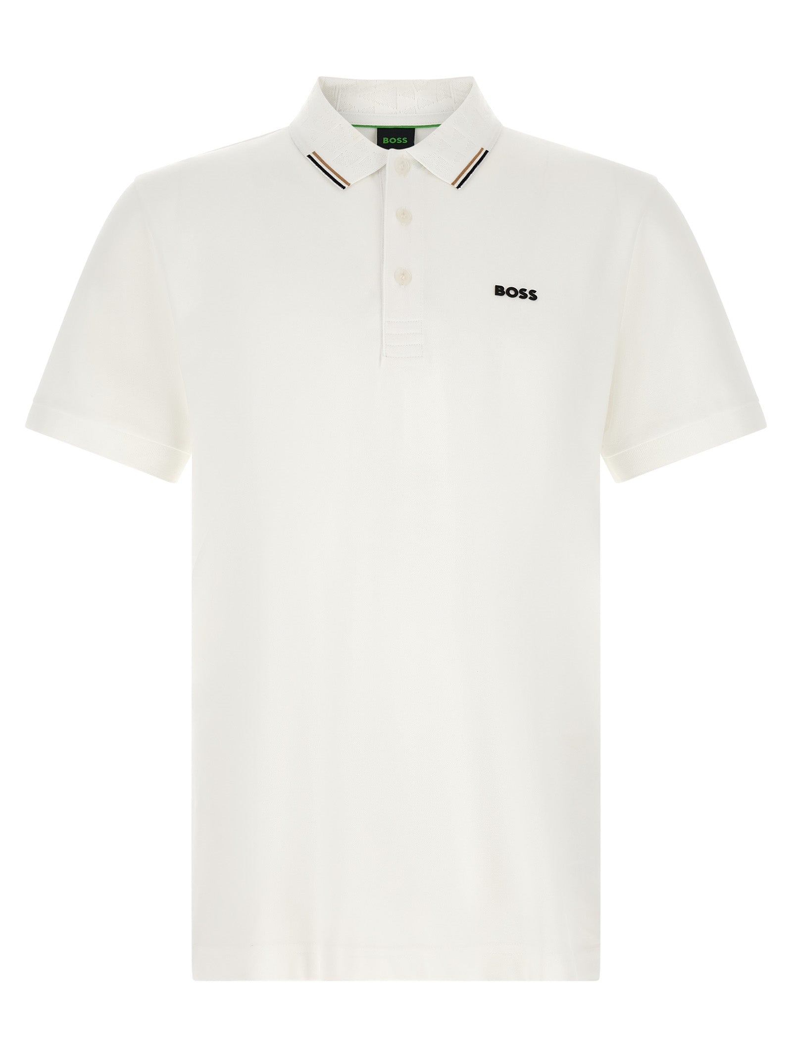 Weißes Poloshirt aus Baumwolle