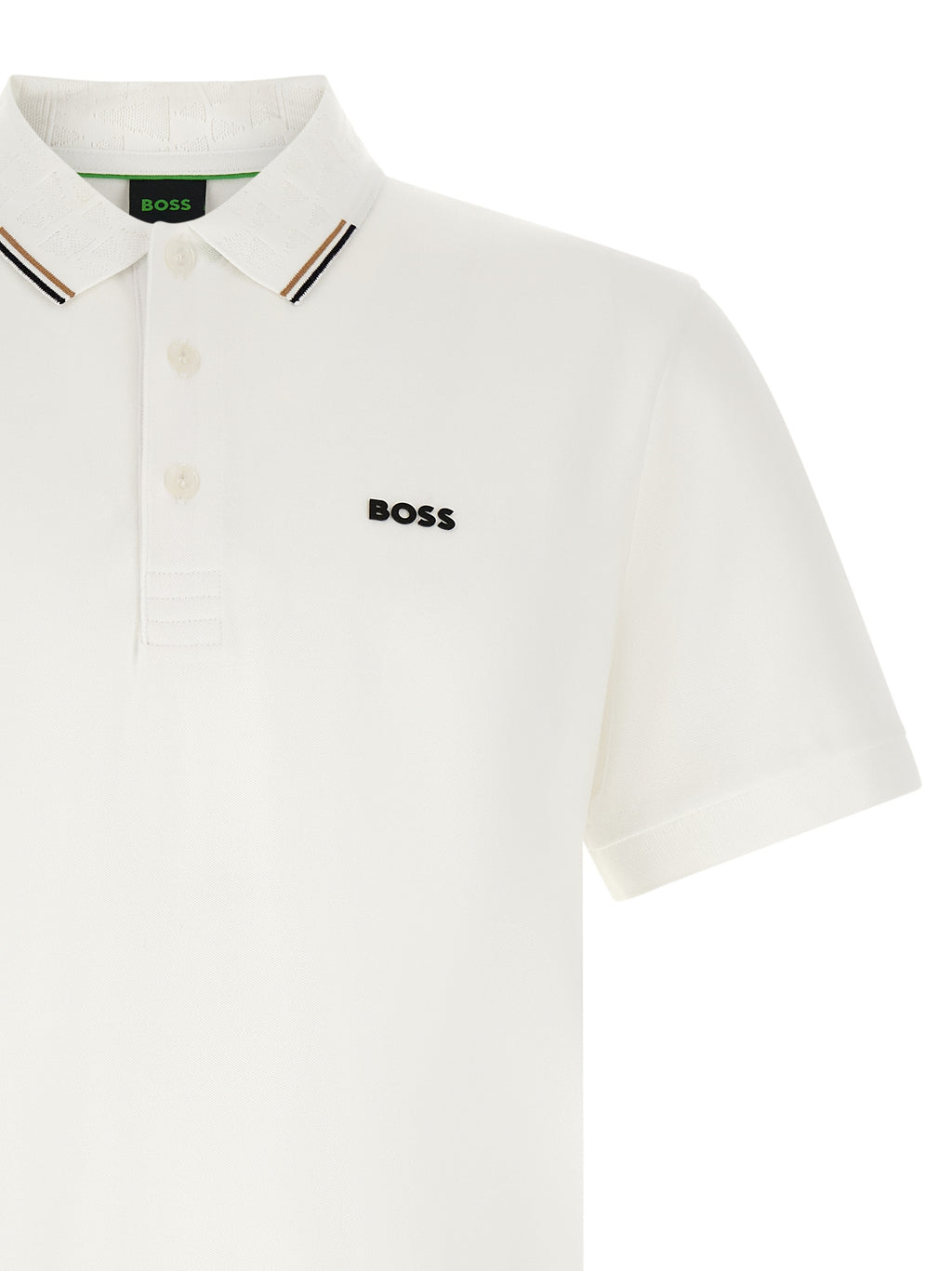 Weißes Poloshirt aus Baumwolle
