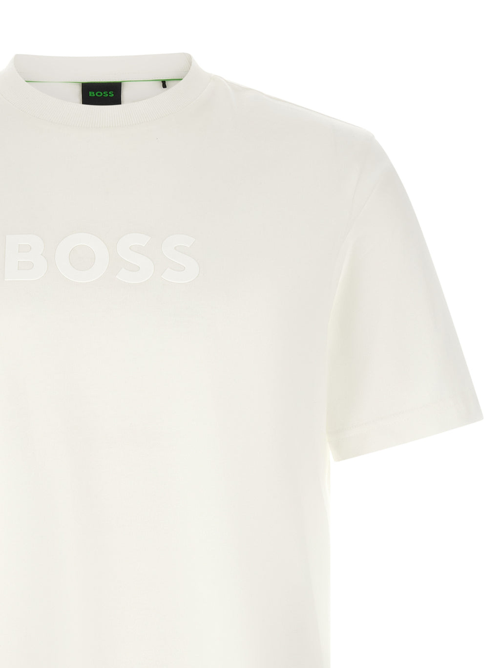 Weißes Baumwoll-T-Shirt