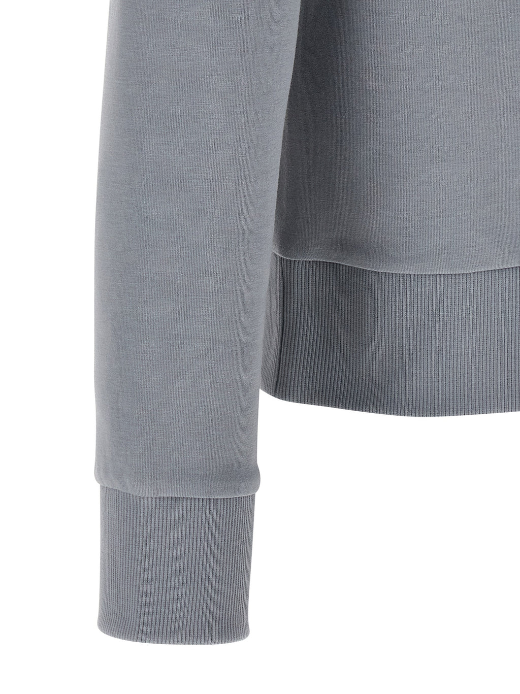 Grauer Baumwollpullover