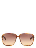 Braune Sonnenbrille aus Acetat 339144BM