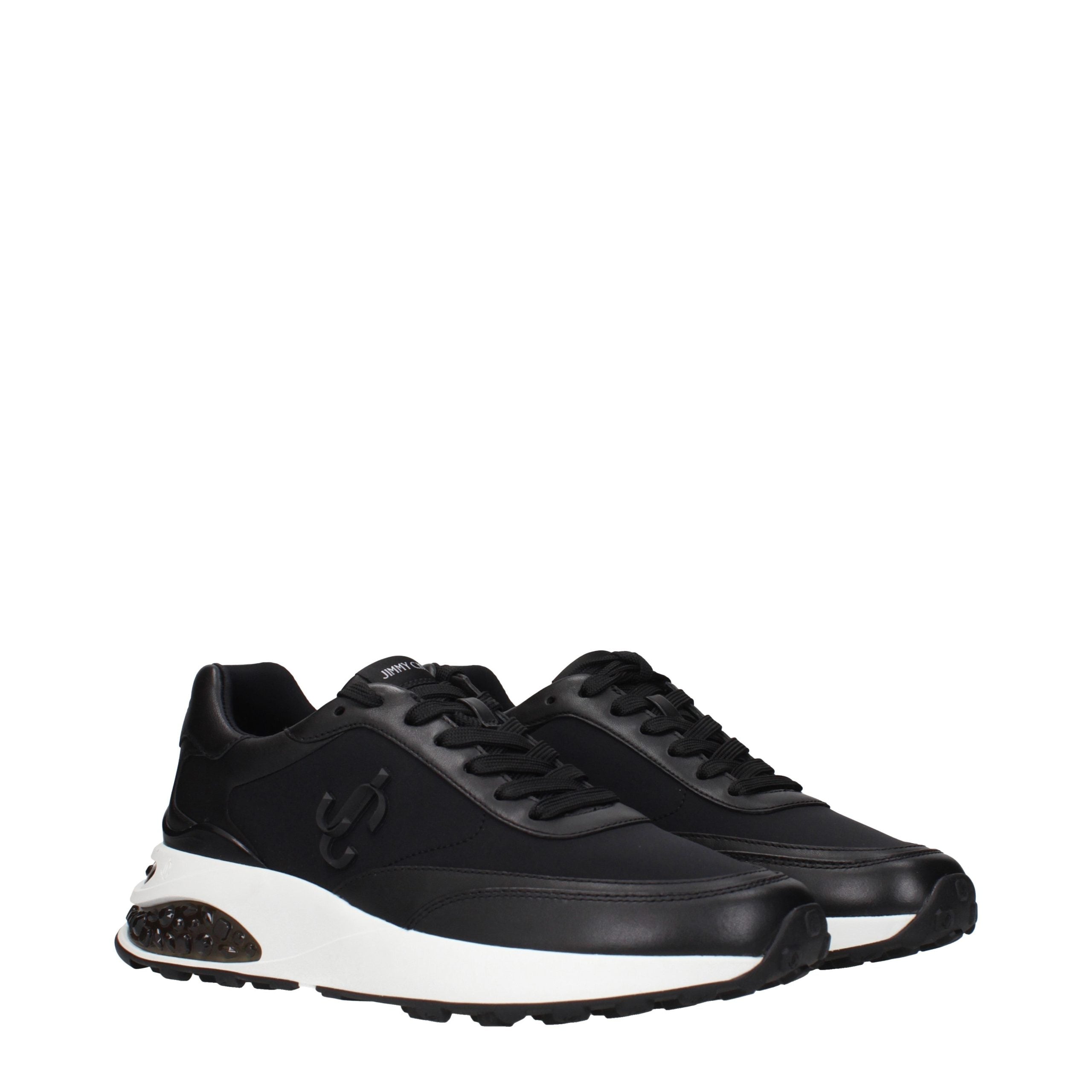 Schwarze Stoff-Sneaker