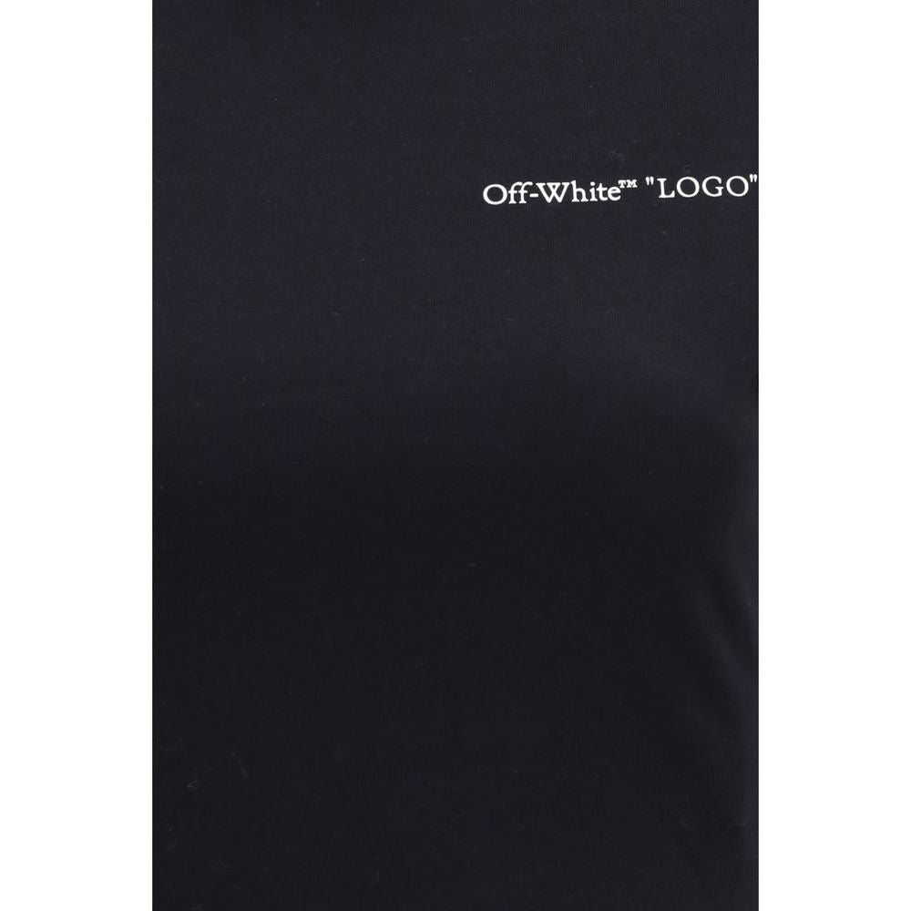 Schwarzes Baumwoll-T-Shirt