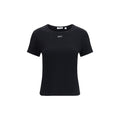 Schwarzes Baumwoll-T-Shirt