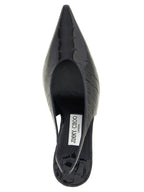Blaue Leder Pumps mit hohem Absatz
