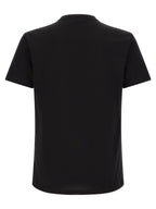 Schwarzes Baumwoll-T-Shirt