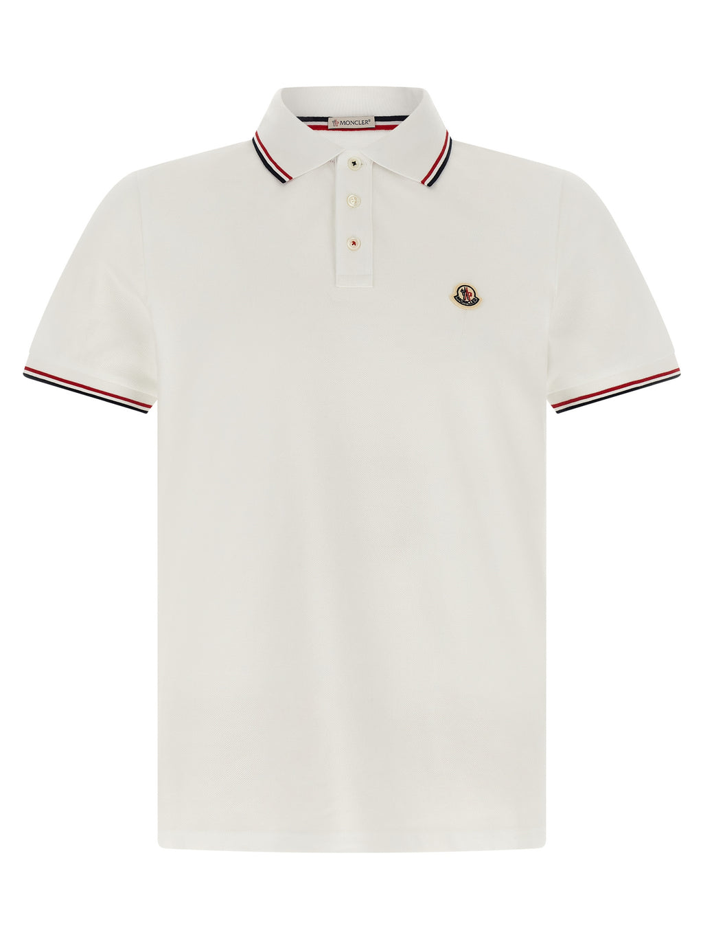 Weißes Poloshirt aus Baumwolle