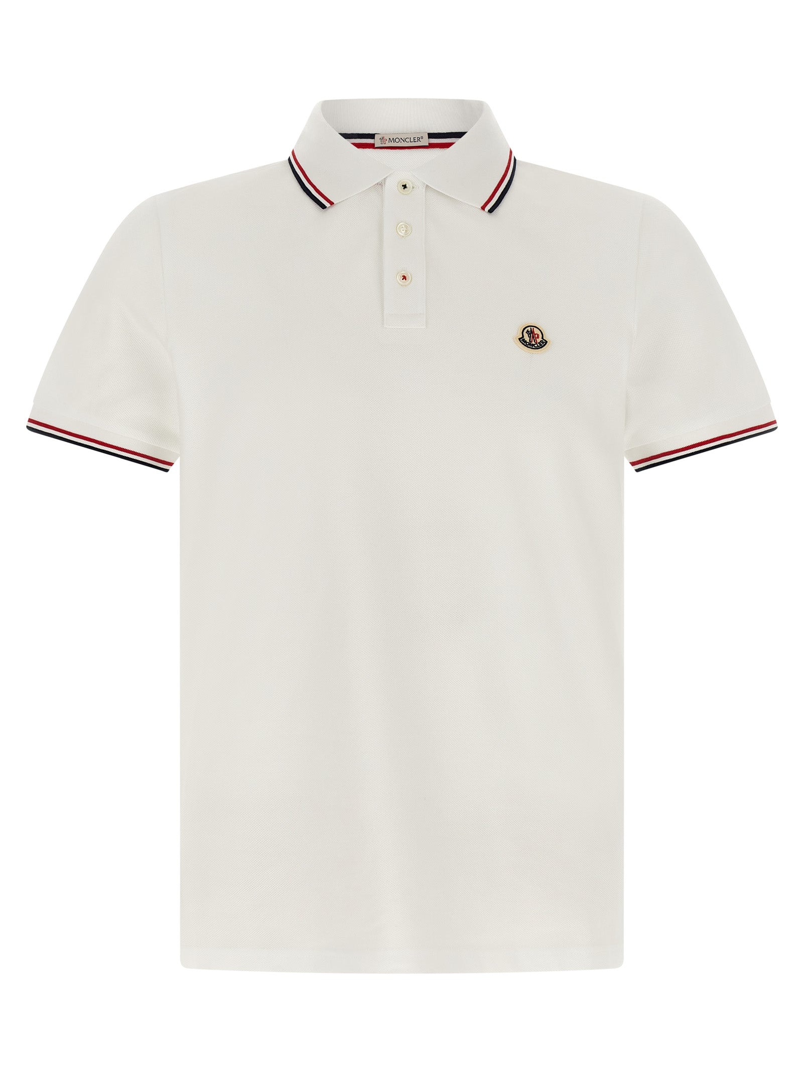 Weißes Poloshirt aus Baumwolle