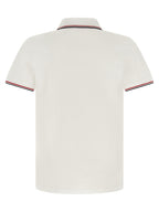 Weißes Poloshirt aus Baumwolle
