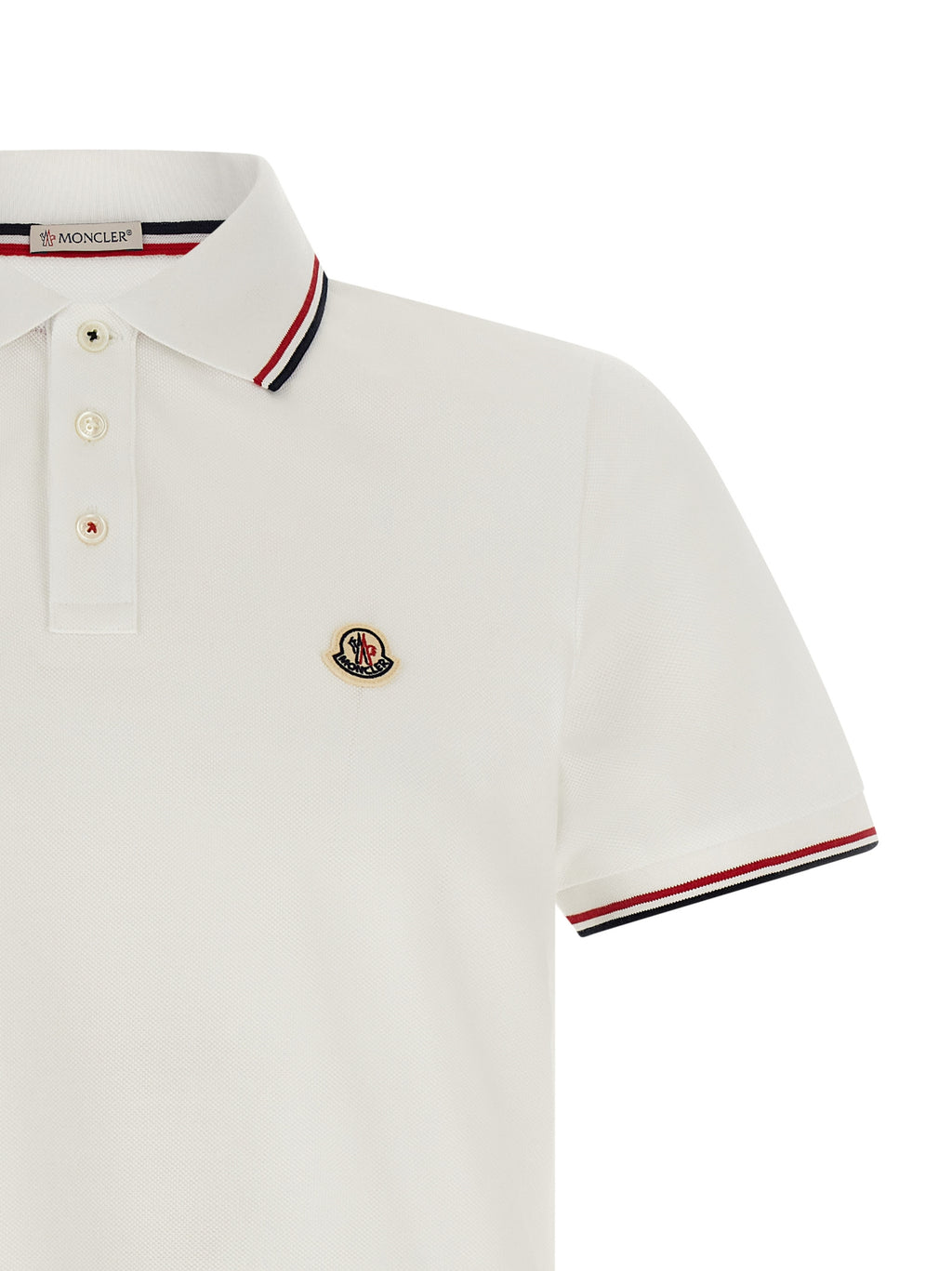 Weißes Poloshirt aus Baumwolle