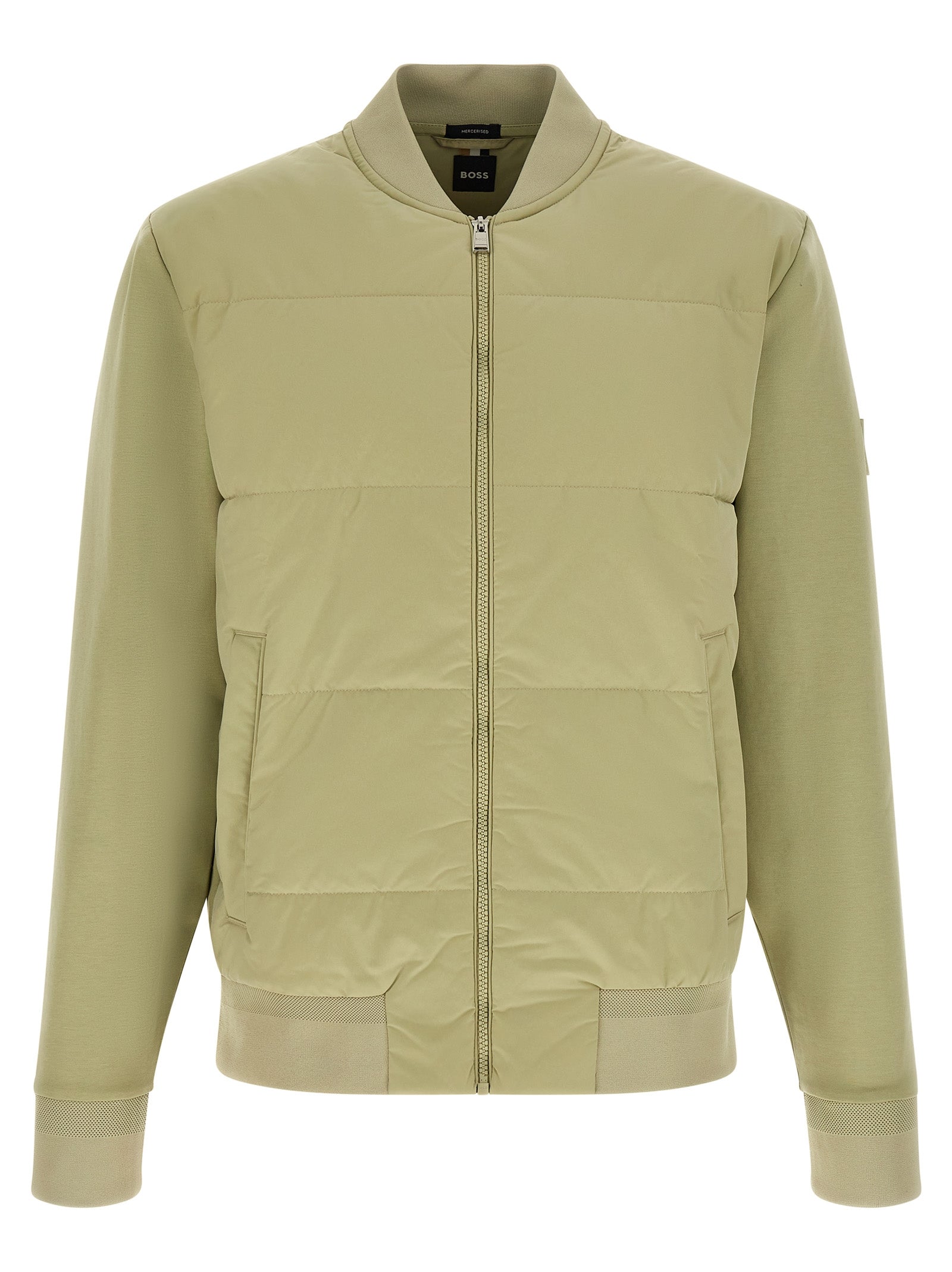 Zweifarbiger Baumwollpullover