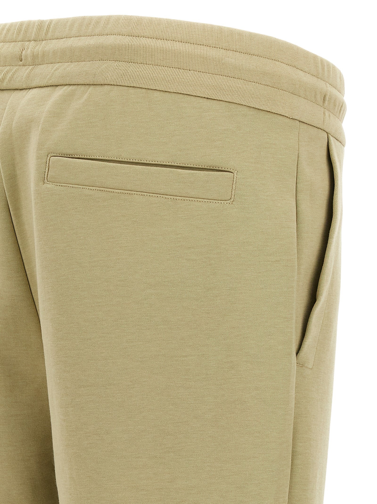 Beige Baumwoll-Jogginghose (Trainingshose)