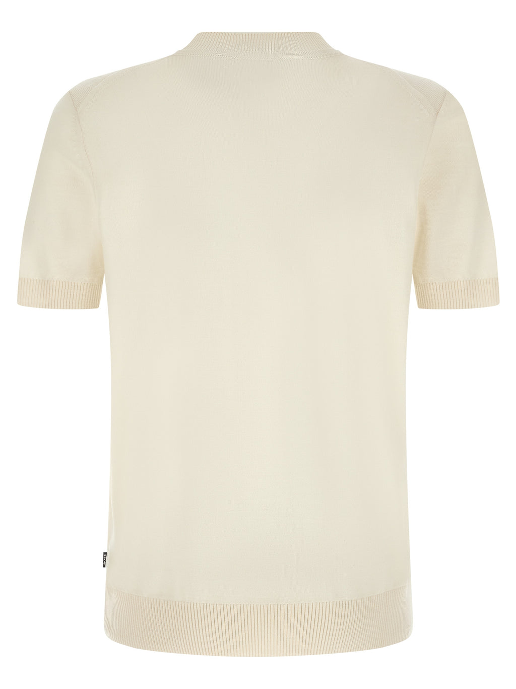 Weißes T-Shirt aus reiner Schurwolle