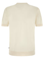 Weißes T-Shirt aus reiner Schurwolle