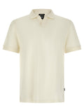 Weißes Poloshirt aus Baumwolle