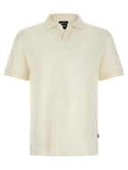 Weißes Poloshirt aus Baumwolle