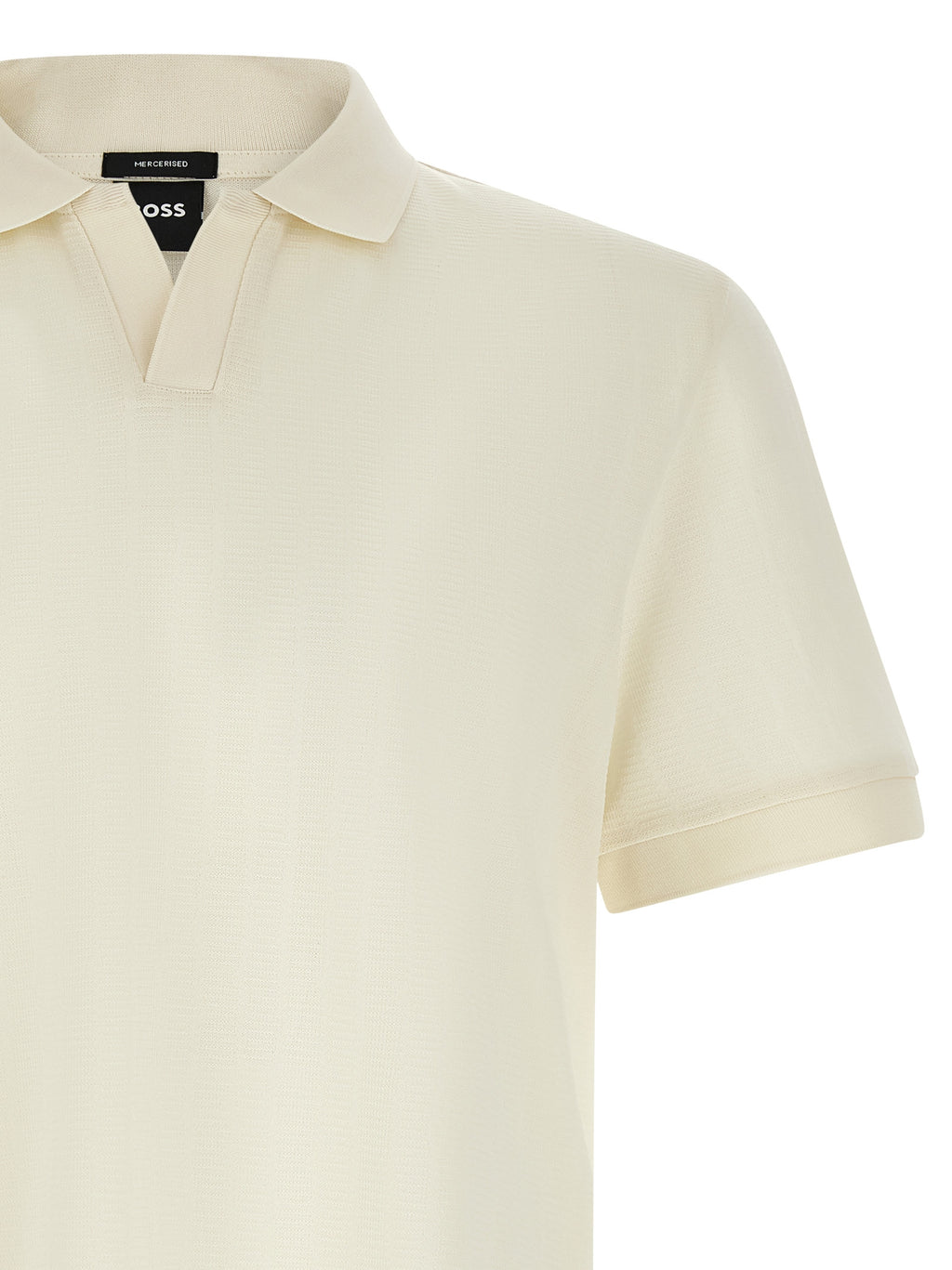Weißes Poloshirt aus Baumwolle