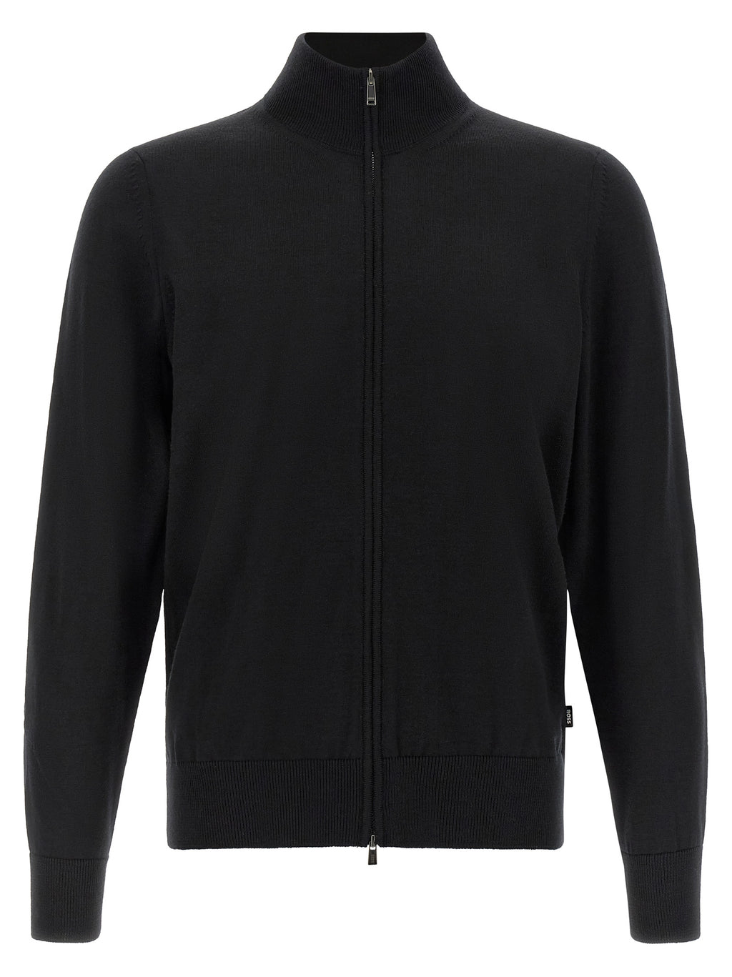 Schwarzer Cardigan aus Schurwolle