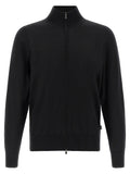 Schwarzer Cardigan aus Schurwolle